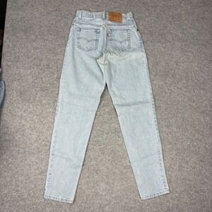 Vintage Levis 550 Womens 3 Med Light Wash Relaxed Fit Tapered Leg Jeans USA Made